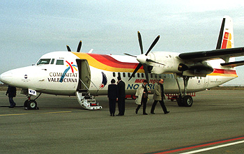 Primer vuelo entre las ciudades españolas de Madrid y León (2005) Primer vuelo entre las ciudades españolas de Madrid y León (2005)