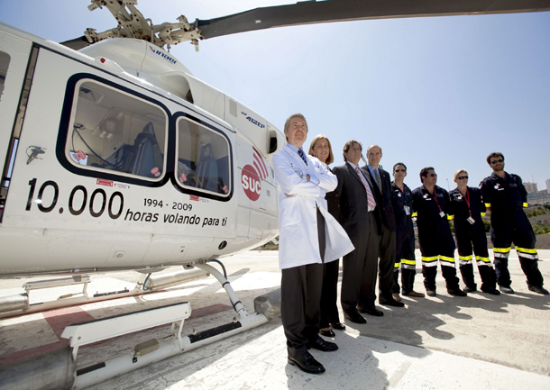 Conmemoración de las 10.000 horas del helicóptero medicalizado del SUC, Las Palmas (Canarias, 2009) Conmemoración de las 10.000 horas del helicóptero medicalizado del SUC, Las Palmas (Canarias, 2009)