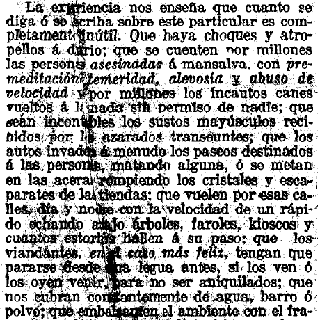 Cuando no había normas de tráfico