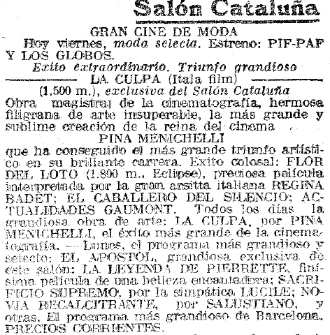 Películas medidas en metros