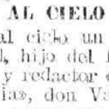 Ha subido un niño al cielo