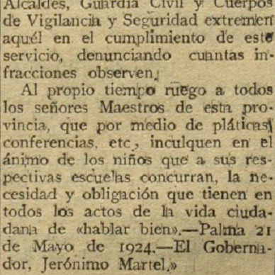 La obligación de «hablar bien»