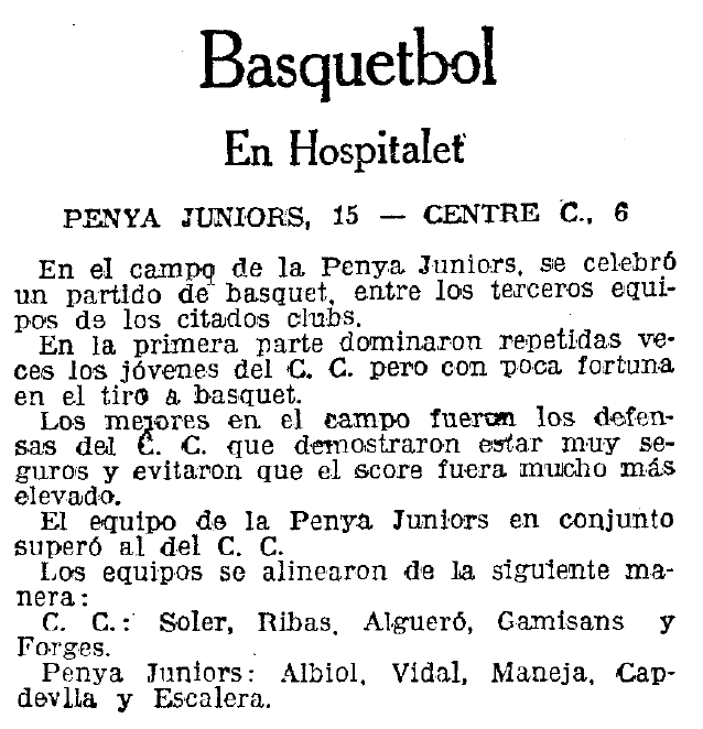 El tiro a basquet, el score...