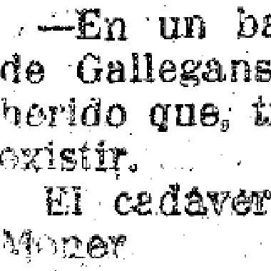 Un hombre mal herido