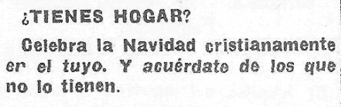 Navidad al inicio del franquismo