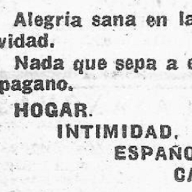 Navidad al inicio del franquismo