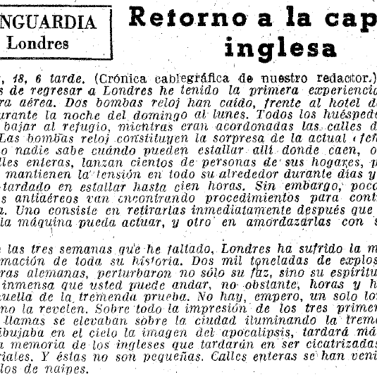 Bombas reloj en Londres