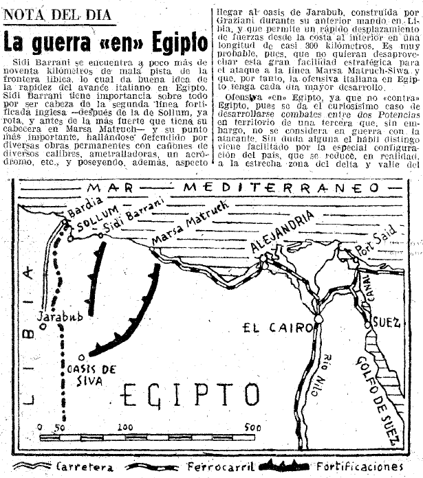 La guerra «en» Egipto