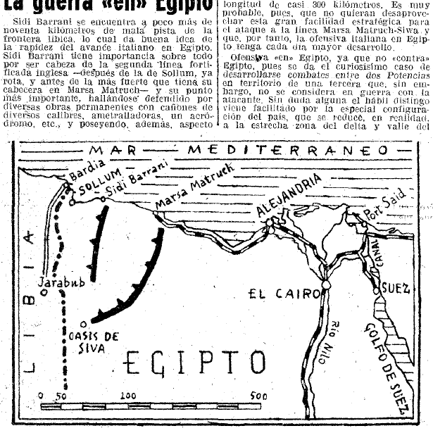 La guerra «en» Egipto