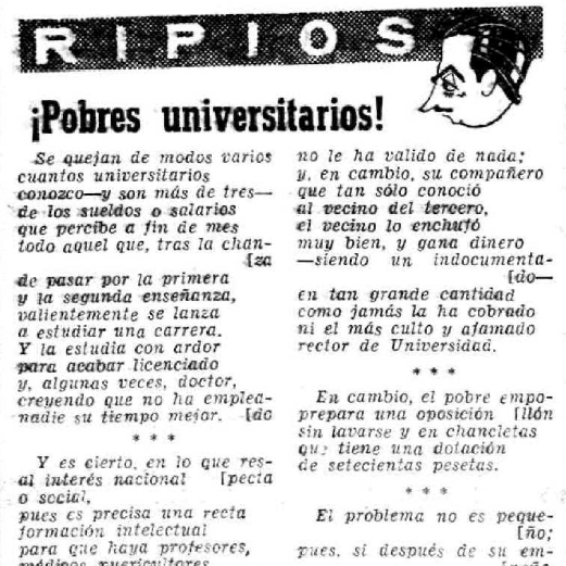 ¡Pobres universitarios!