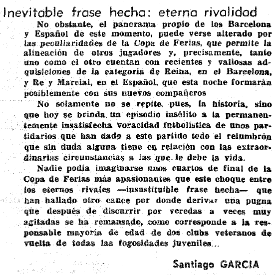 El cliché de los eternos rivales