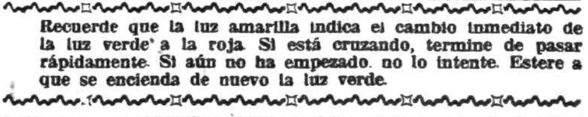 Consejos viales en la prensa