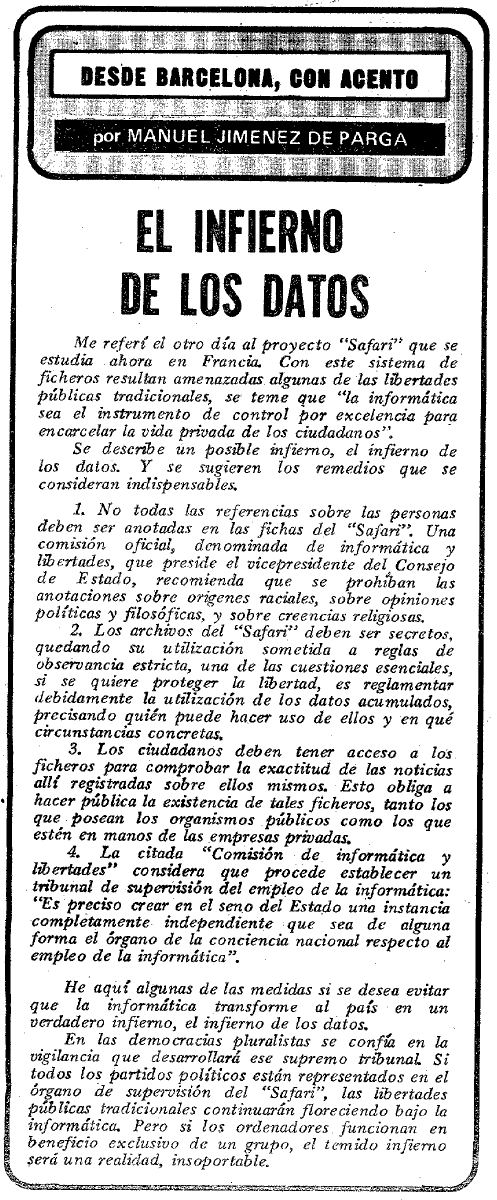 El infierno de los datos