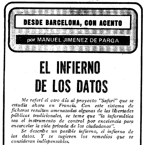 El infierno de los datos