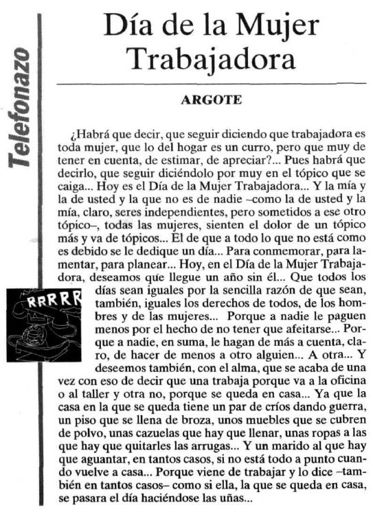 Día de la Mujer Trabajadora