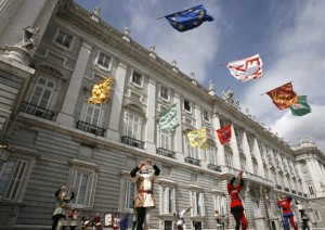 Los abanderados de Siena en el Palacio Real de Madrid (España) en el 2007