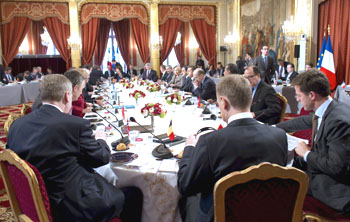 Reunión de crisis sobre Libia en París (Francia)