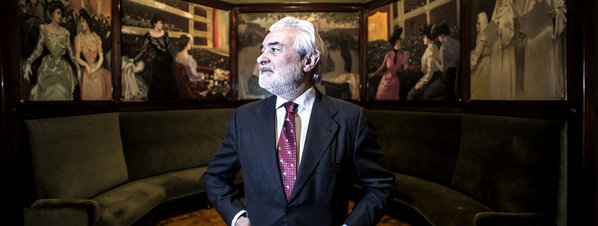 El director de la RAE, Darío Villanueva, en el Cercle del Liceu. ©Xavier Cervera