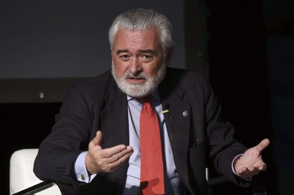 Darío Villanueva, durante su participación en el I Foro Internacional del Español 2015 (FiE2.0). © Efe/Chema Moya