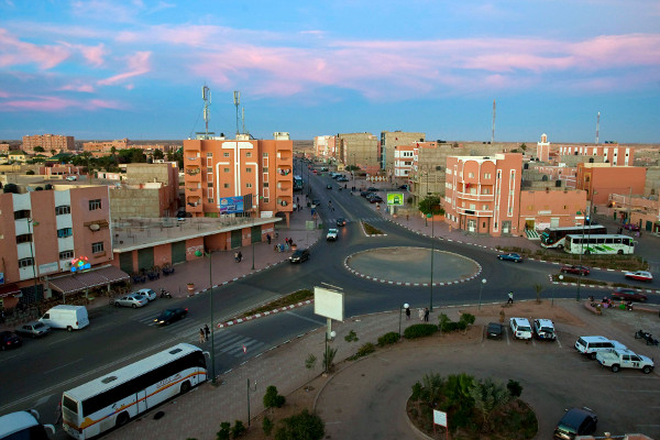 Anochece en El Aaiún, capital del Sáhara Occidental. Foto: ©Archivo EFE/Zacarías García 